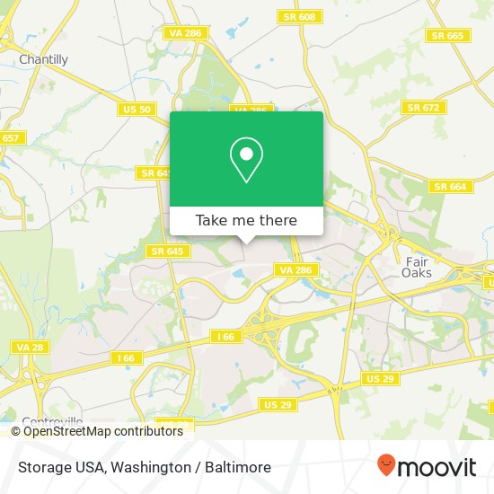 Mapa de Storage USA