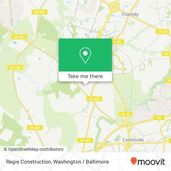 Regis Construction map