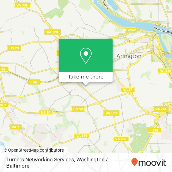 Mapa de Turners Networking Services