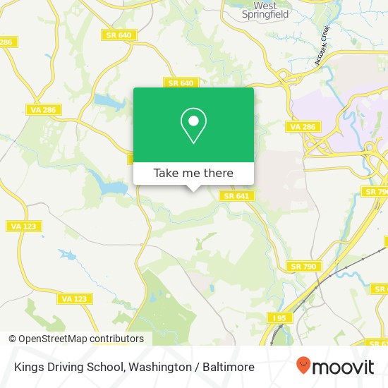Kings Driving School map