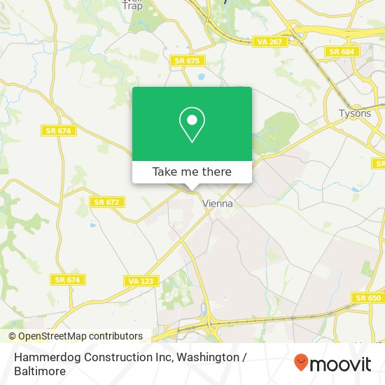 Mapa de Hammerdog Construction Inc