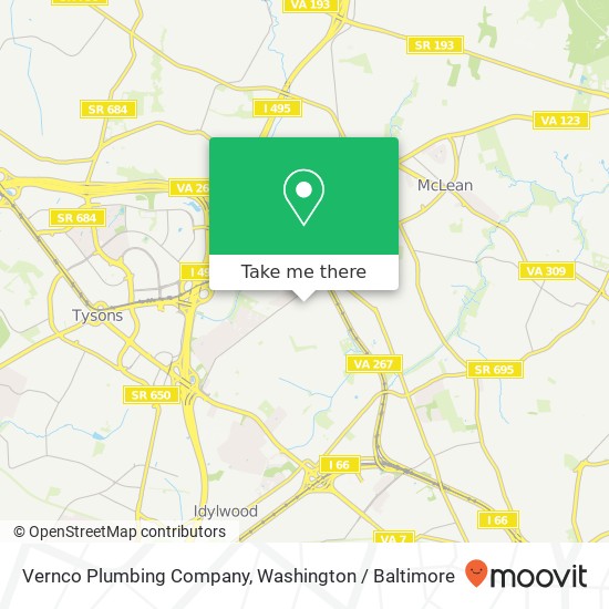 Mapa de Vernco Plumbing Company