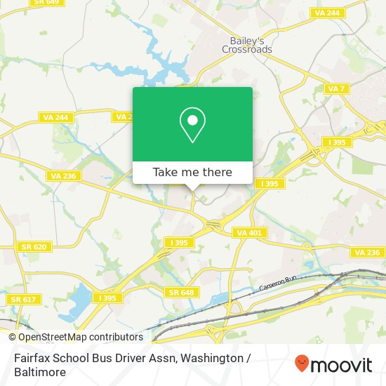 Fairfax School Bus Driver Assn map