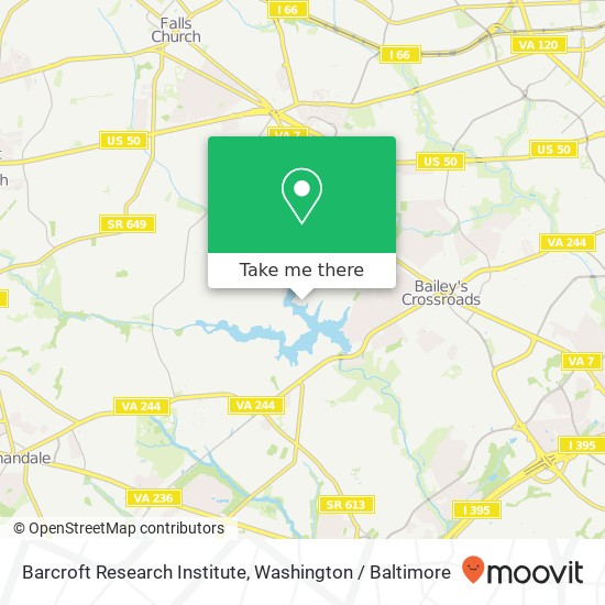 Barcroft Research Institute map