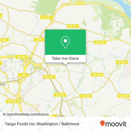Mapa de Tango Foods Inc