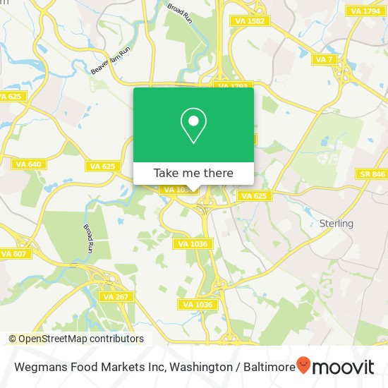 Mapa de Wegmans Food Markets Inc