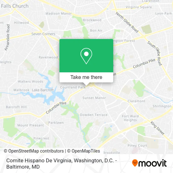 Comite Hispano De Virginia map