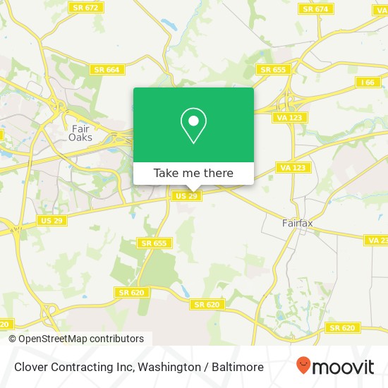 Mapa de Clover Contracting Inc