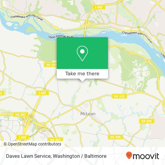 Daves Lawn Service map