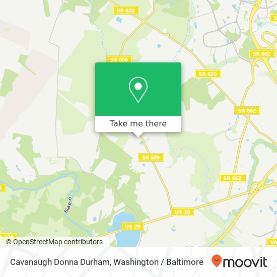 Mapa de Cavanaugh Donna Durham