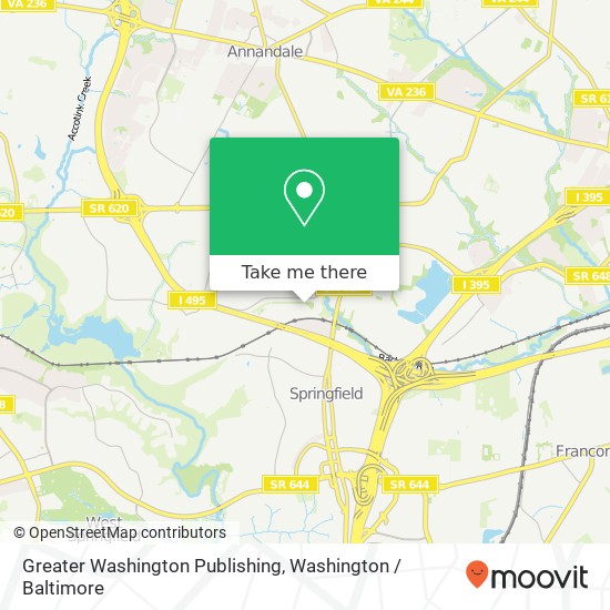 Greater Washington Publishing map