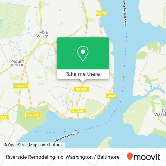 Riverside Remodeling Inc map