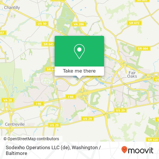 Sodexho Operations LLC map