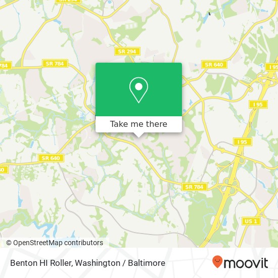 Mapa de Benton HI Roller