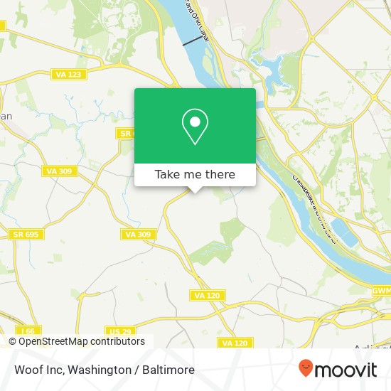 Woof Inc map