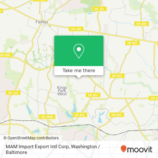 MAM Import Export Intl Corp map