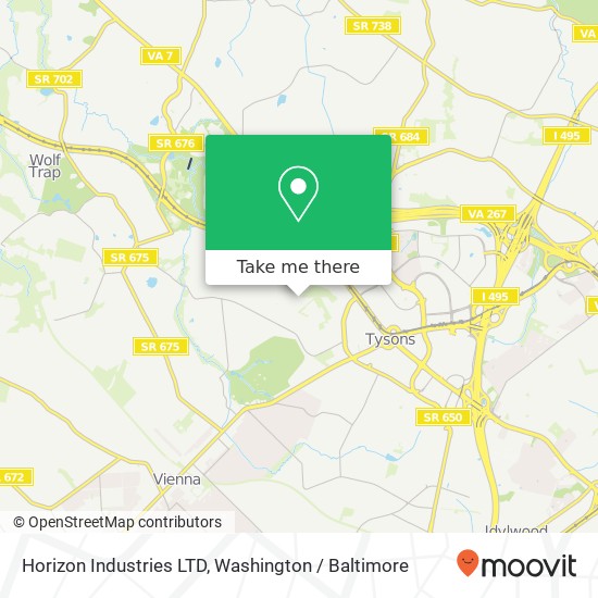 Horizon Industries LTD map