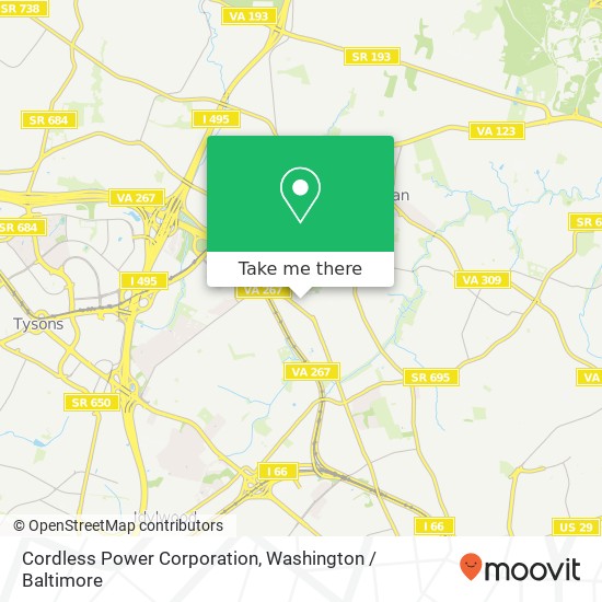 Cordless Power Corporation map