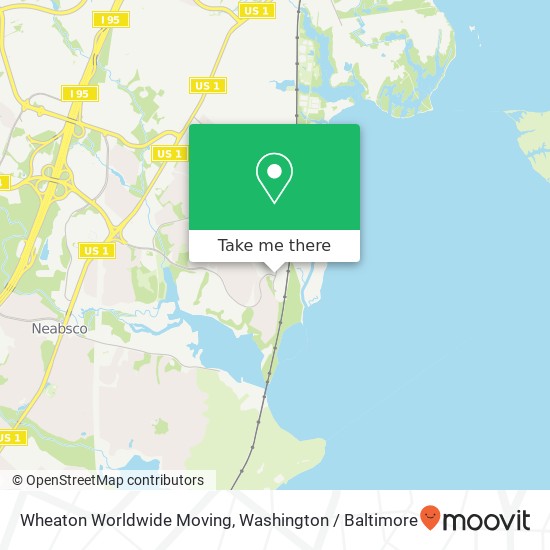 Wheaton Worldwide Moving map