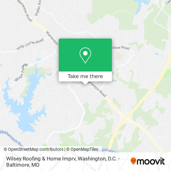 Wilsey Roofing & Home Imprv map