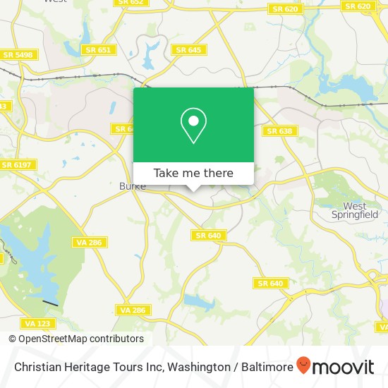 Christian Heritage Tours Inc map