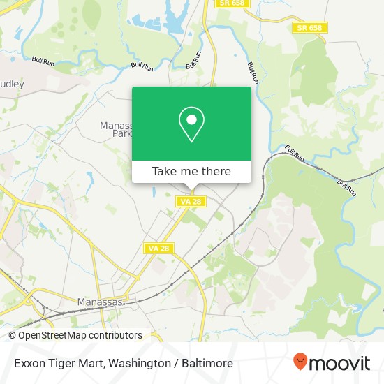 Exxon Tiger Mart map