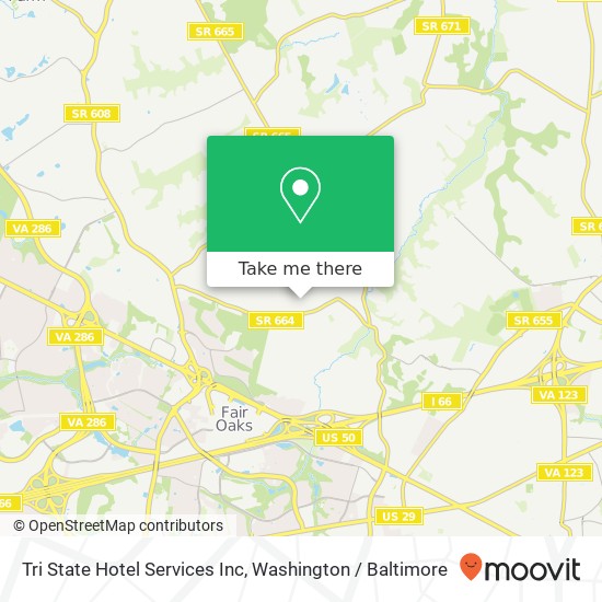 Mapa de Tri State Hotel Services Inc