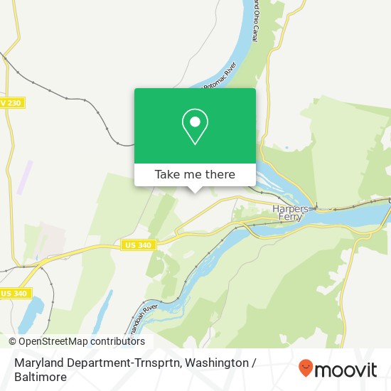 Maryland Department-Trnsprtn map