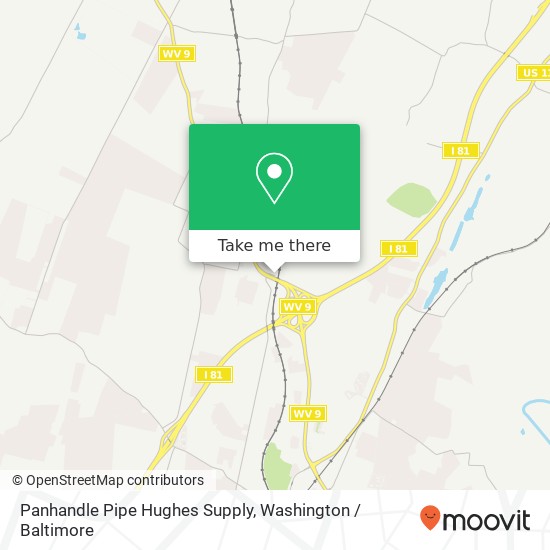 Mapa de Panhandle Pipe Hughes Supply