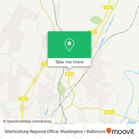 Martinsburg Regional Office map