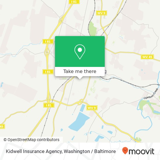 Mapa de Kidwell Insurance Agency
