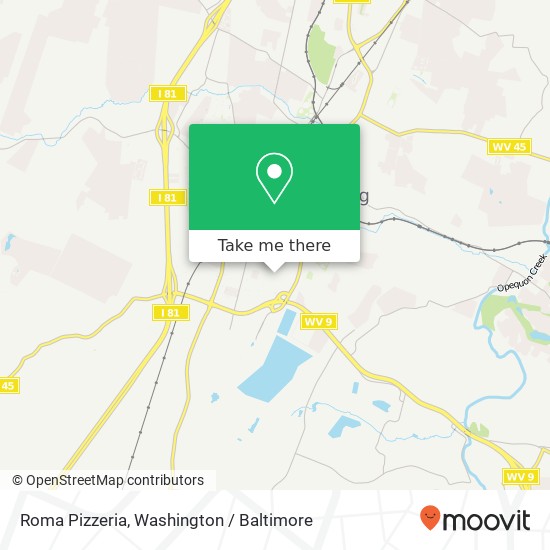 Mapa de Roma Pizzeria
