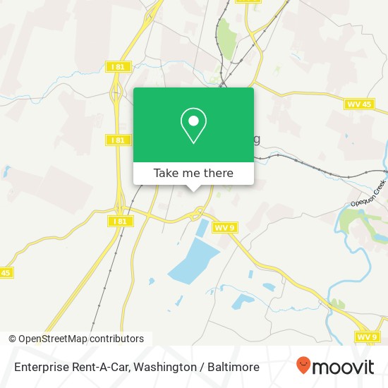 Enterprise Rent-A-Car map
