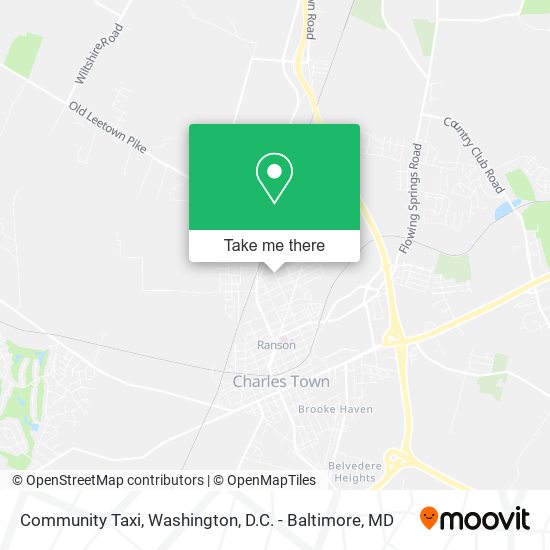 Community Taxi map