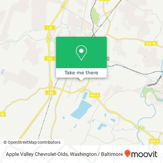 Apple Valley Chevrolet-Olds map