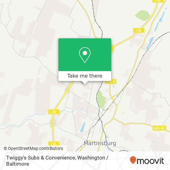 Mapa de Twiggy's Subs & Convenience