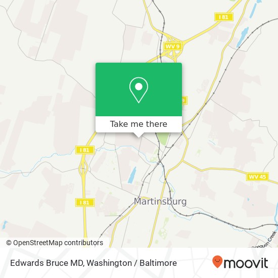 Edwards Bruce MD map