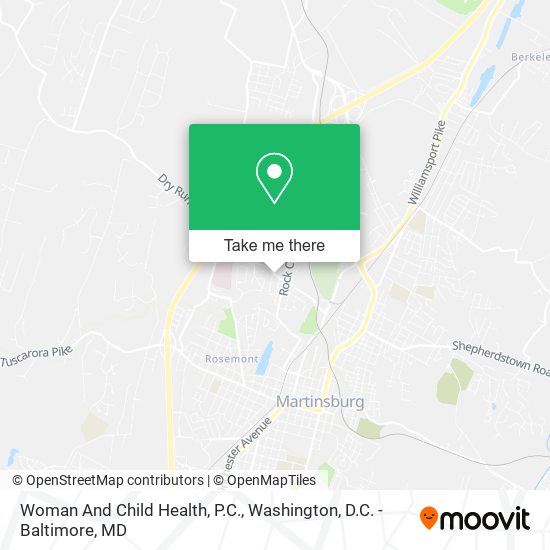 Woman And Child Health, P.C. map