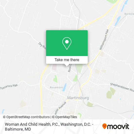 Mapa de Woman And Child Health, P.C.