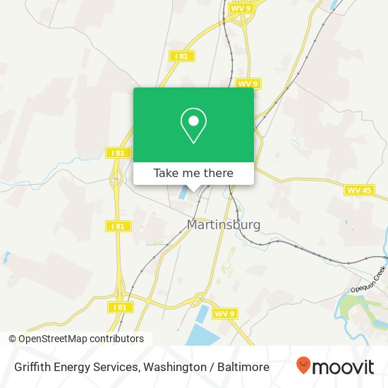 Mapa de Griffith Energy Services