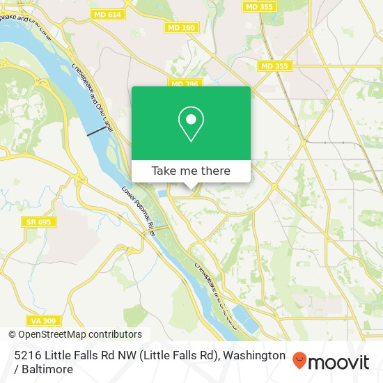 5216 Little Falls Rd NW (Little Falls Rd), Washington, DC 20016 map