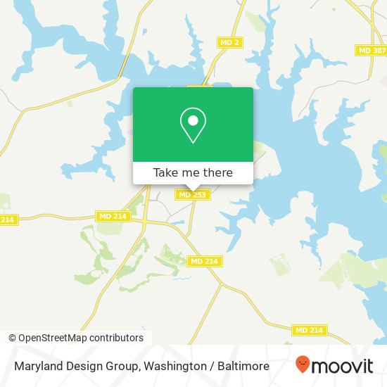 Mapa de Maryland Design Group, 180 Mayo Rd