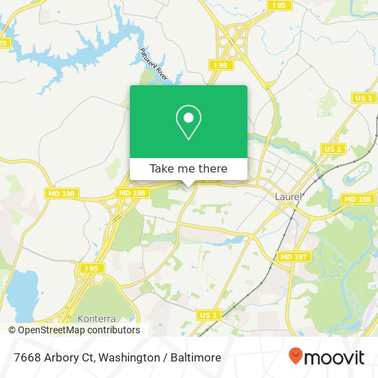 7668 Arbory Ct, Laurel, MD 20707 map