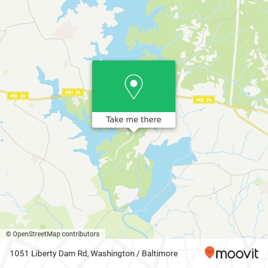 1051 Liberty Dam Rd, Marriottsville, MD 21104 map