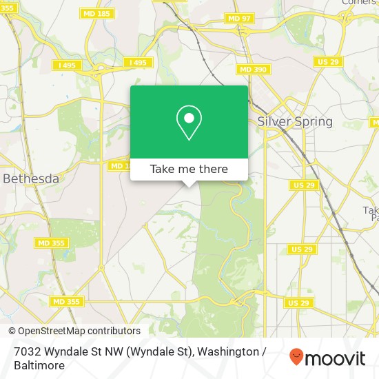 7032 Wyndale St NW (Wyndale St), Washington, DC 20015 map