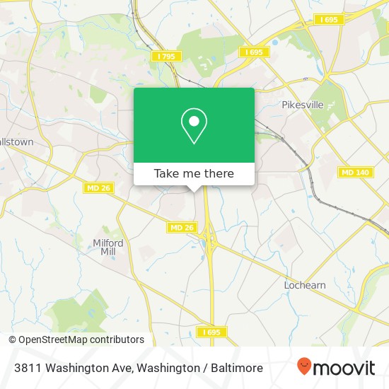 3811 Washington Ave, Windsor Mill, MD 21244 map