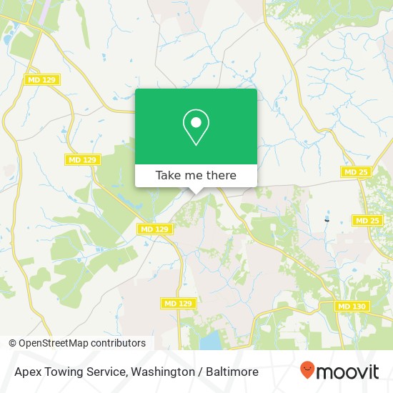 Apex Towing Service, 2201 Caves Rd map