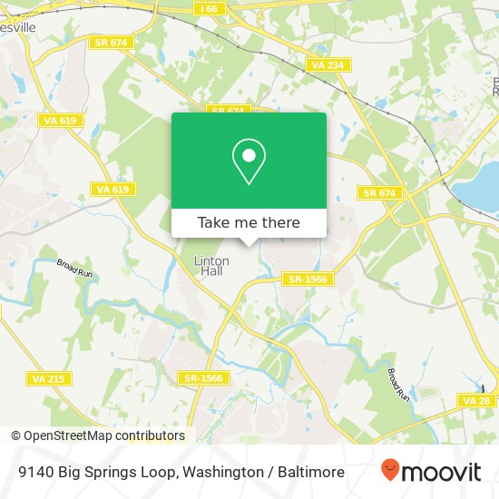 9140 Big Springs Loop, Bristow, VA 20136 map