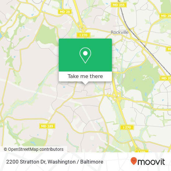 Mapa de 2200 Stratton Dr, Potomac (POTOMAC), MD 20854