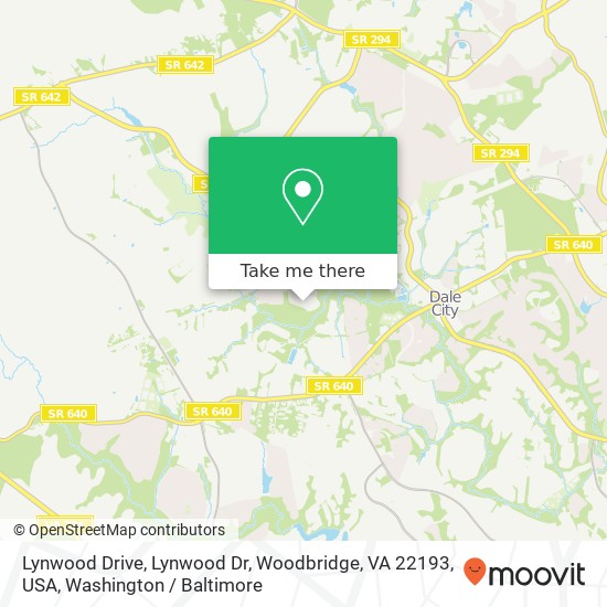 Lynwood Drive, Lynwood Dr, Woodbridge, VA 22193, USA map